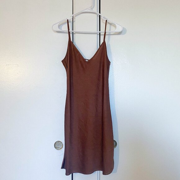 Aritzia Wilfred Only Slip Mini Dress - Picture 1 of 11